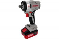Гайковерт аккумуляторный ударный CROWN CT22062НХ-4 ВМС BL 1/2  Construction кейс